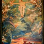 The Awakening of Salvador (6' x 11') Oil on Unstretched Canvas.